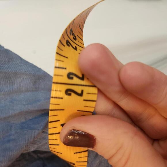 Marnie West Vintage 100% Silk Embroidered Blouse- Jean Blue- Size Large Western - Picture 7 of 8